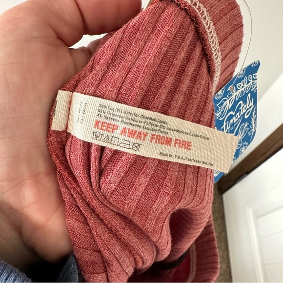 NWT Intimately Free People Auburn Ribbed Knit Biker Shorts Stretchy Lounge Soft - Picture 12 of 13